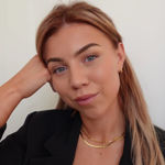 Forgylt sølv halskjede flat slange 45cm