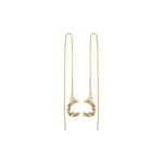 REMY recycled chain earrings gold-plated