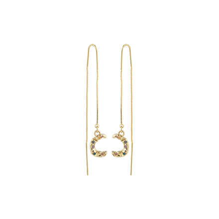 REMY recycled chain earrings gold-plated