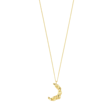 MOON recycled necklace gold-plated