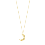 MOON recycled necklace gold-plated