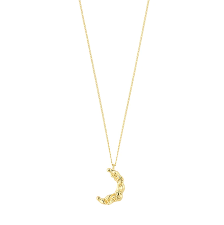 MOON recycled necklace gold-plated