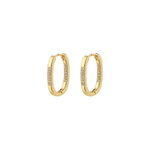 STAR recycled hoops, gold-plated