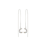 REMY recycled chain earrings silver-plated