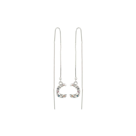 REMY recycled chain earrings silver-plated