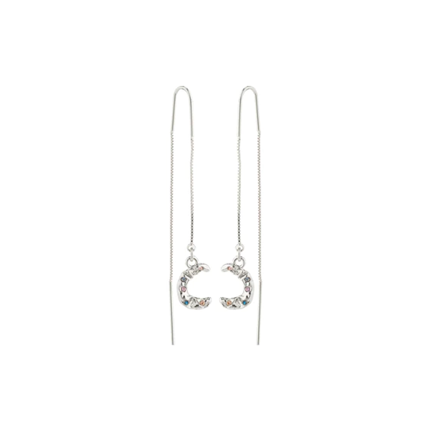 REMY recycled chain earrings silver-plated