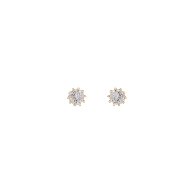 Lise small stone ear g/clear