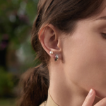 ANIA HAIE earrings sparkle chubby hoops 13mm E054-05H