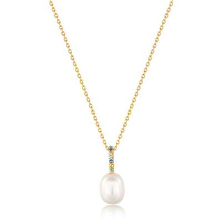 ANIA HAIE pendant gem pearl drop 450-500 mm N054-01G