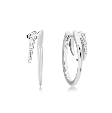 ANIA HAIE earrings sparkle double hoops 23mm E053-10H