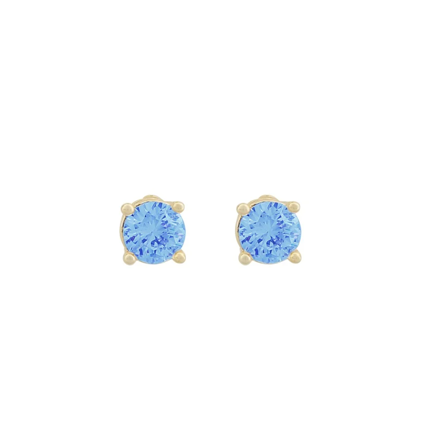 Ashley stone ear 4mm g/light blue