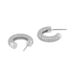 Pillow stone oval ear s/clear