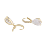 Ashley drop pendant ear g/clear