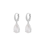 Ashley drop pendant ear s/clear