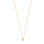 Brooklyn small heart pendant neck 42 plain g