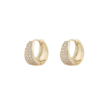 Brooklyn oval ring ear g/clear