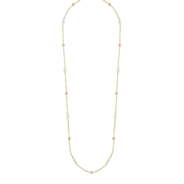 Lydia small chain neck 45  g/white