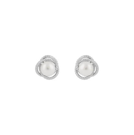 Lydia pearl ear s/white