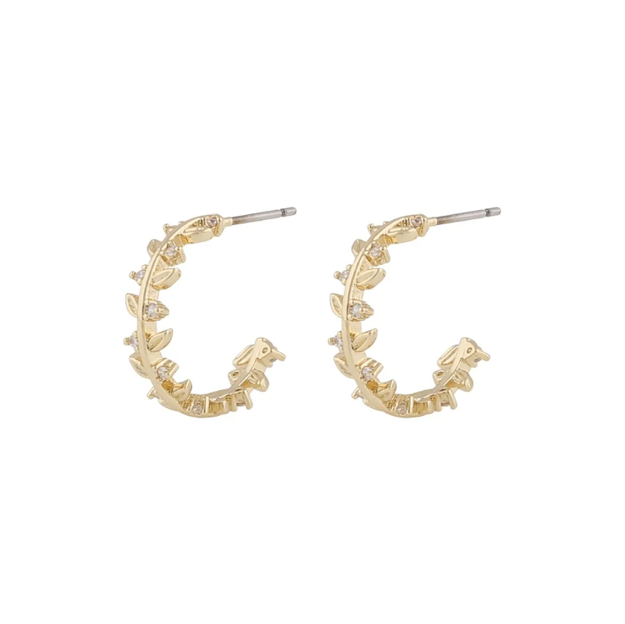 Meya small oval ear g/clear