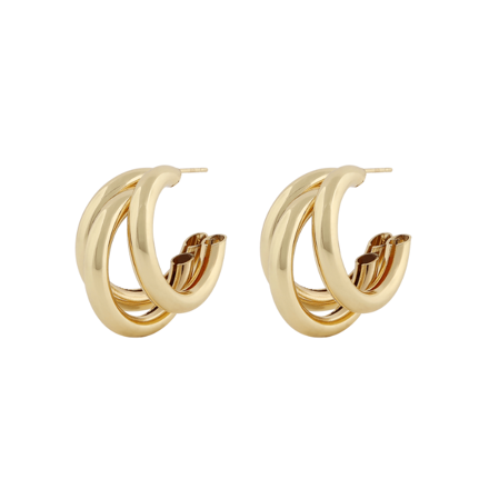 Georgina ear plain gold 