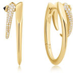 ANIA HAIE earrings sparkle double hoops 23mm E053-10g