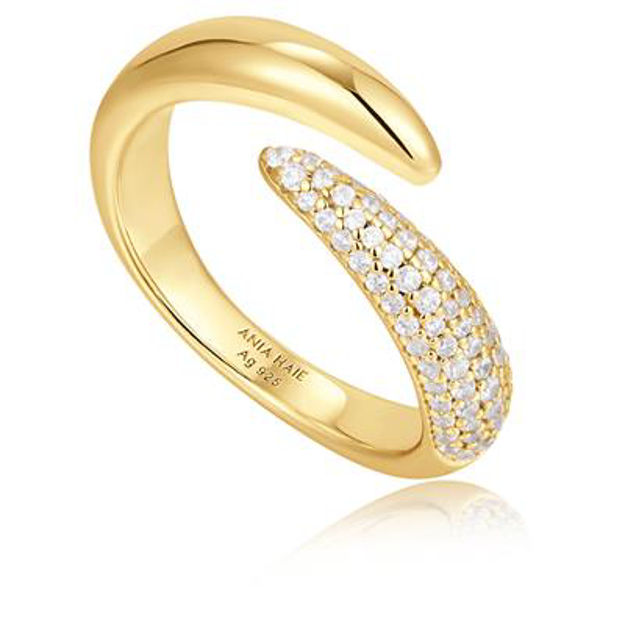 ANIA HAIE adjustable ring sparkle wrap R053-02G