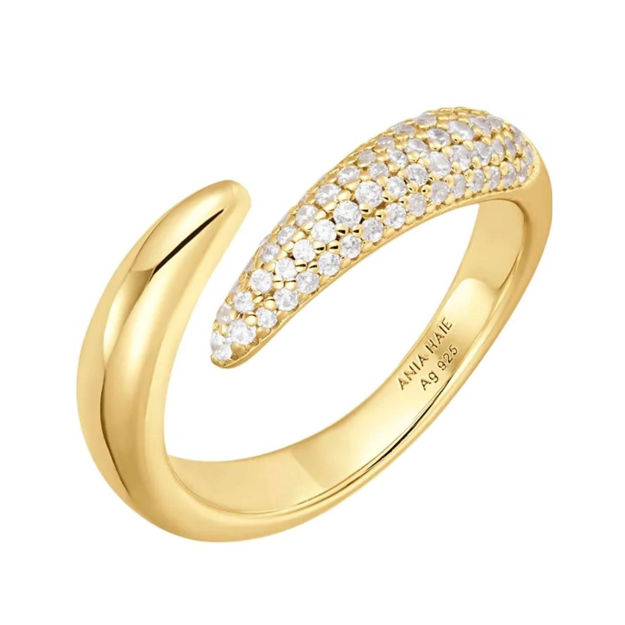 ANIA HAIE adjustable ring sparkle wrap R053-02G