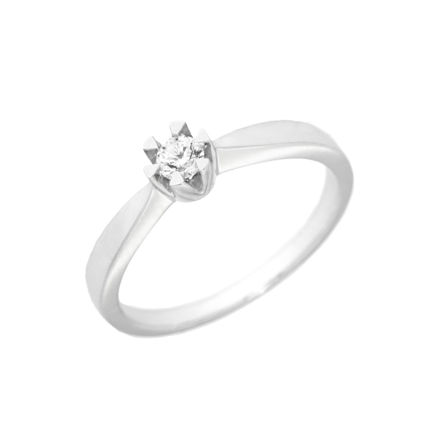 Hvitt gull ring med diamant 0,15ct TW/P1
