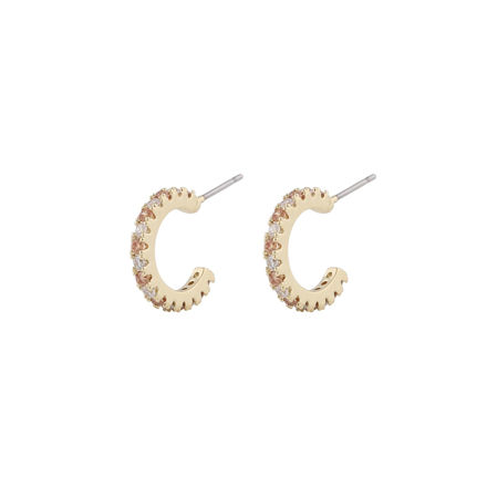 Clarissa small oval ear g/mix champagne
