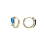 Meadow small ring ear g/blue mix