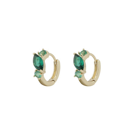 Meadow small ring ear g/green mix