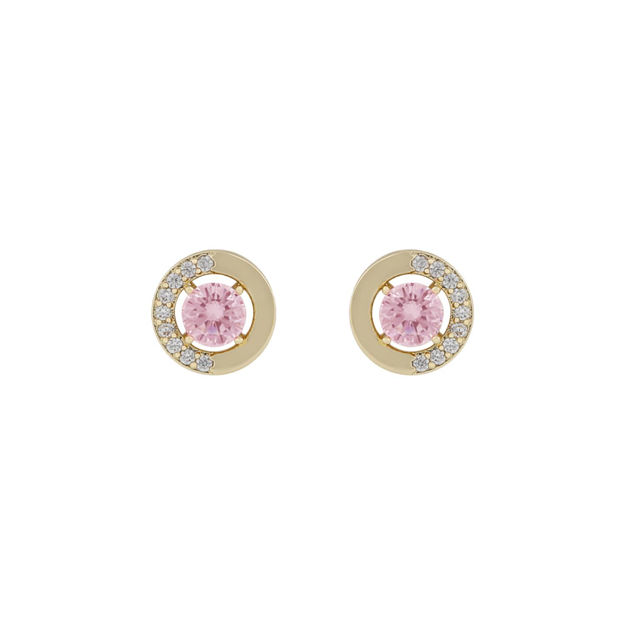 Ellie stone ear g/pink