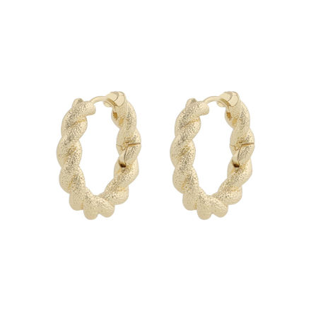 Serena twisted big round ear plain g