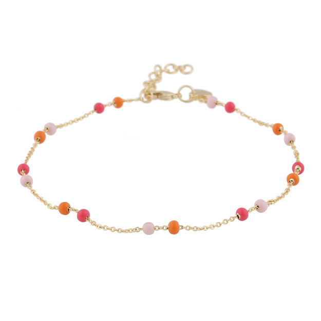 Twiggy anklet g/mix pink - Onesize