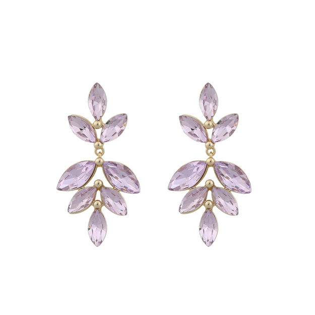 Tracy small pendant ear g/lilac