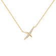 ANIA HAIE necklace kiss  pave gold plated N057-01G