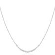 ANIA HAIE necklace arc pave silver plated N056-02H