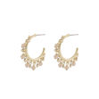 Harper charm ring ear g/champagne
