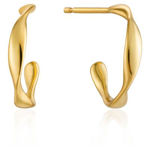 ANIA HAIE TWIST MINI HOOP EARRINGS E015-01G