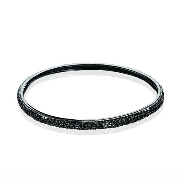 ARMRING RH.SØLV CATANIA BLACK 74MM Ø