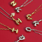 ANIA HAIE gold E letter charm NC060-17G