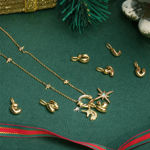 ANIA HAIE gold E letter charm NC060-17G