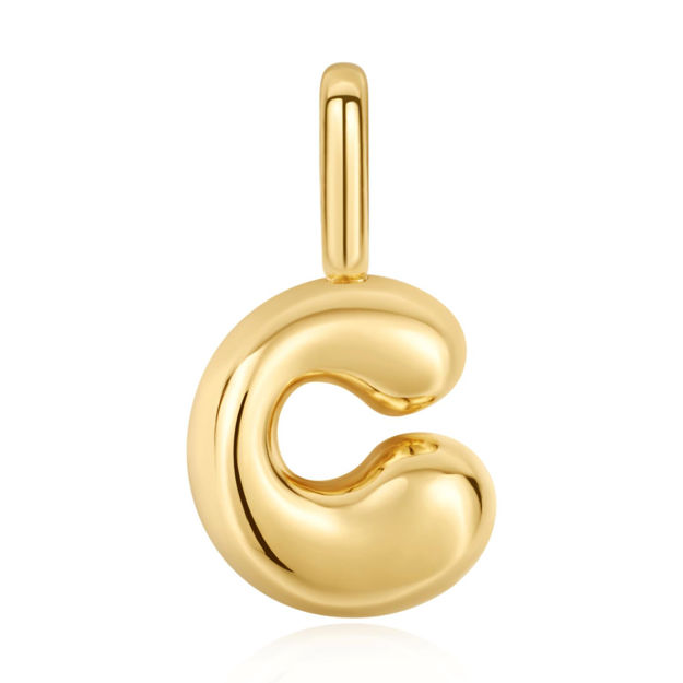 ANIA HAIE gold C letter charm NC060-15G