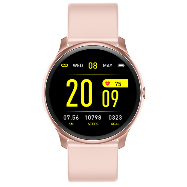 Daniel Klein smart klokke rosa med silicone rem
