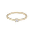 Jen small stone ring g/clear