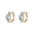 Jen stone ring ear g/light blue