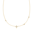 ANIA HAIE gold eight-pointed star cz