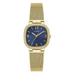 Guess dameur 32mm forgylt mesh lenke blå skive 30M 