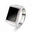 Sølv ring signet onyx