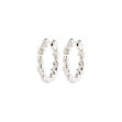 TIDE hoop earrings silver-plated